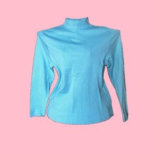 Croft & Barrow | Aqua Blue | Mock Neck | Women’s